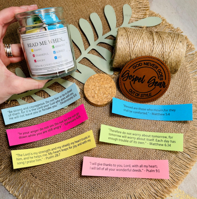 Gospel Gear Co - Wholesale Decorative Jar - Read Me When Bible Verse Scripture Jar1