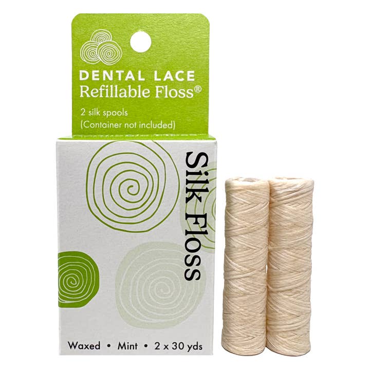 Silk Floss Refill Unit (60 yd) 4 Month Supply for wholesale by Dental Lace Refillable Floss