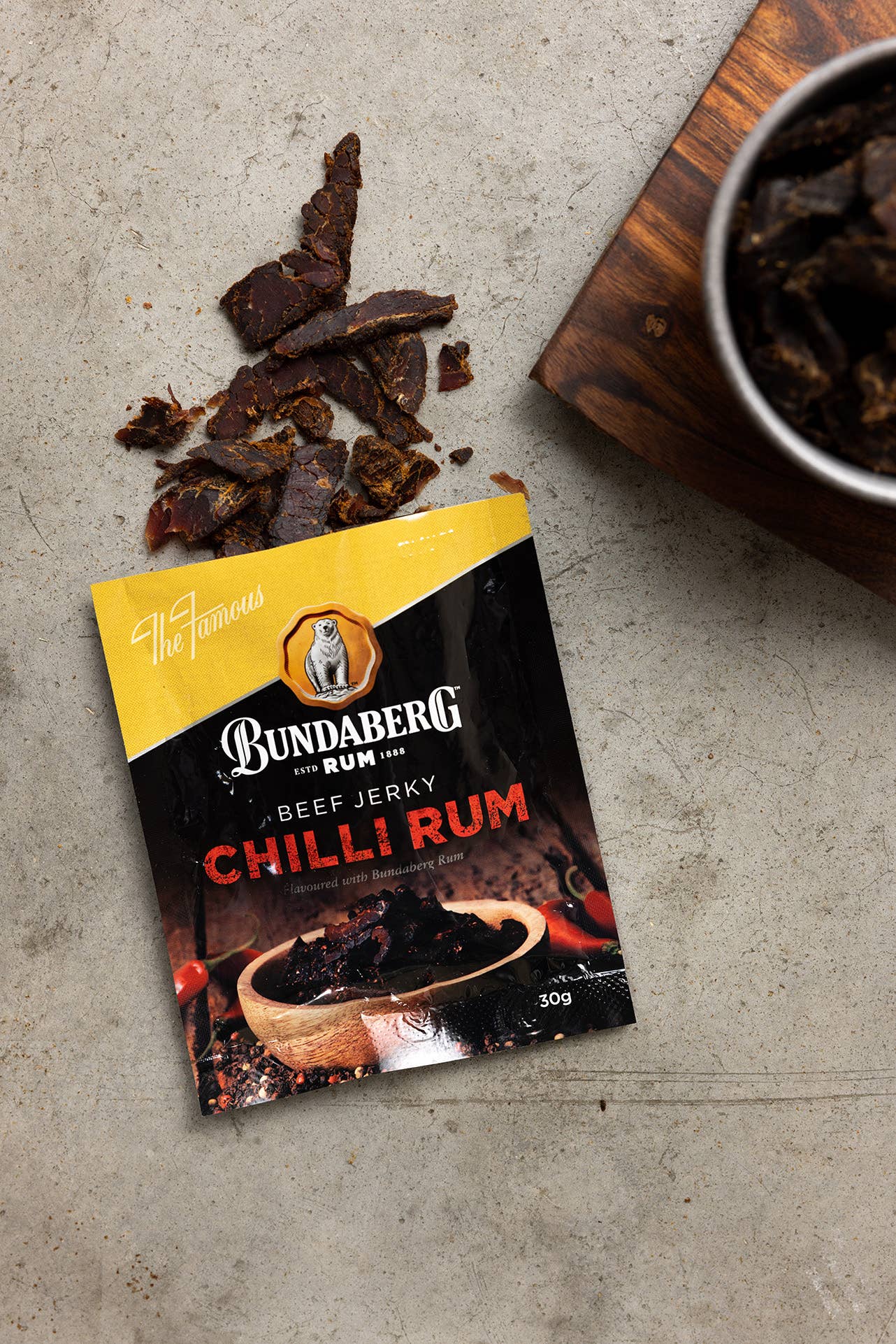 Doctor Proctor's - Wholesale Jerky - Bundaberg Rum 'Chilli Rum' Beef Jerky 30g1