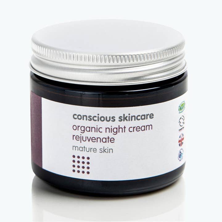 Rejuvenate Night Organic Anti Aging Cream - 60ml for wholesale by Conscious Skincare