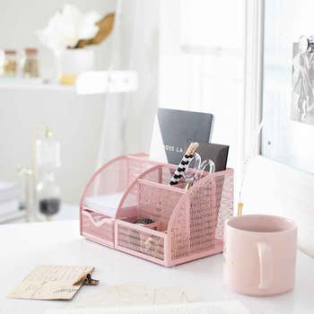 Buy Blu Monaco Pink Office Supplies Hot Pink Desk Accessories for