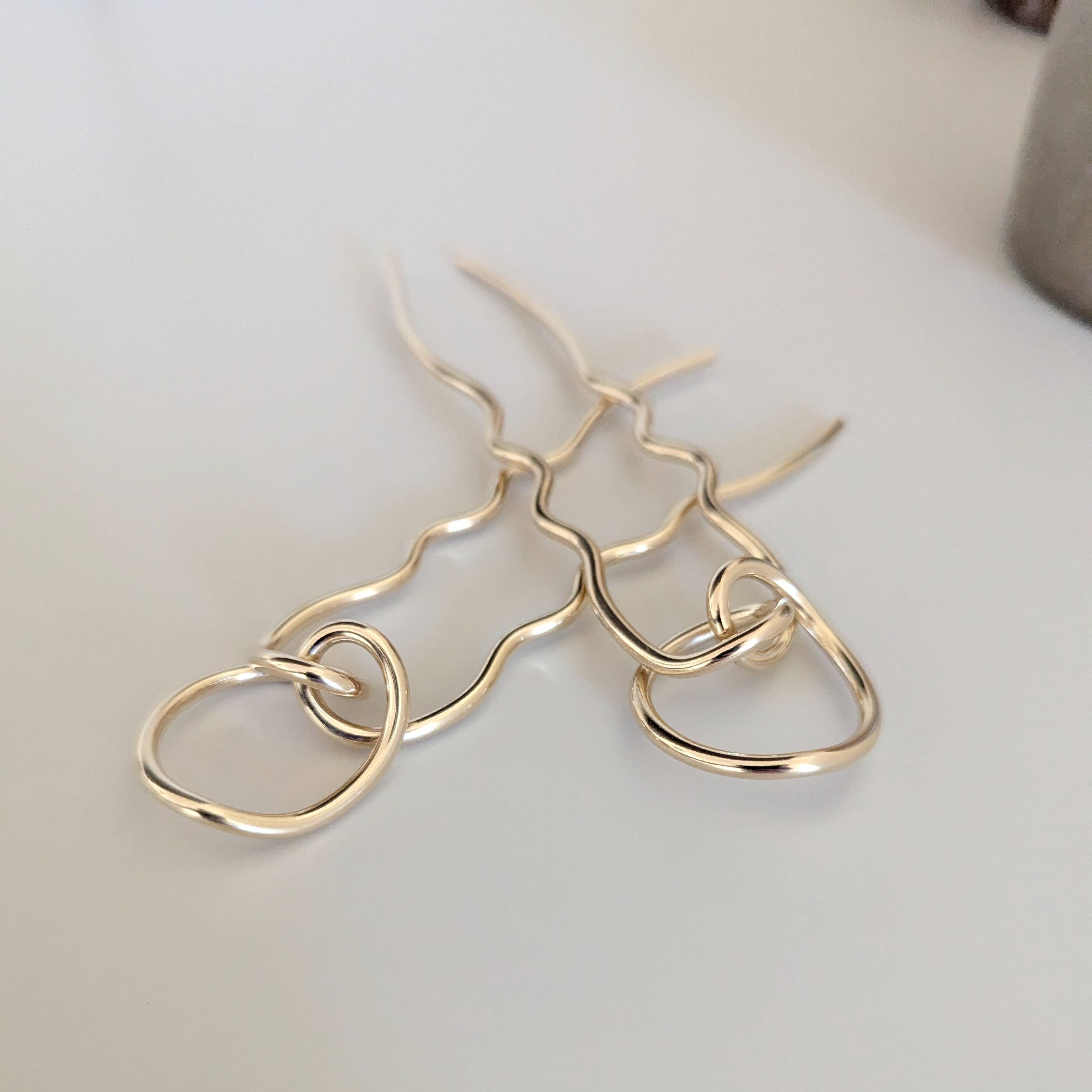 Vanderzee - Wholesale Hair Pin - Scribble Hair Fork1