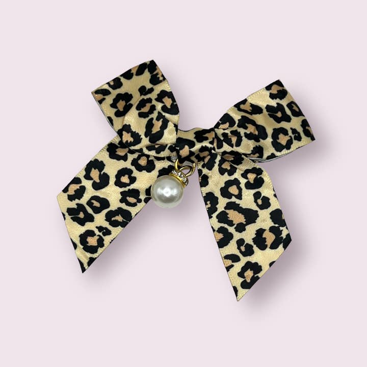 Bark Fifth Avenue - Wholesale Pet Hair Accessory - Dogs - My Fancy Leopard Dog Hair Clips2