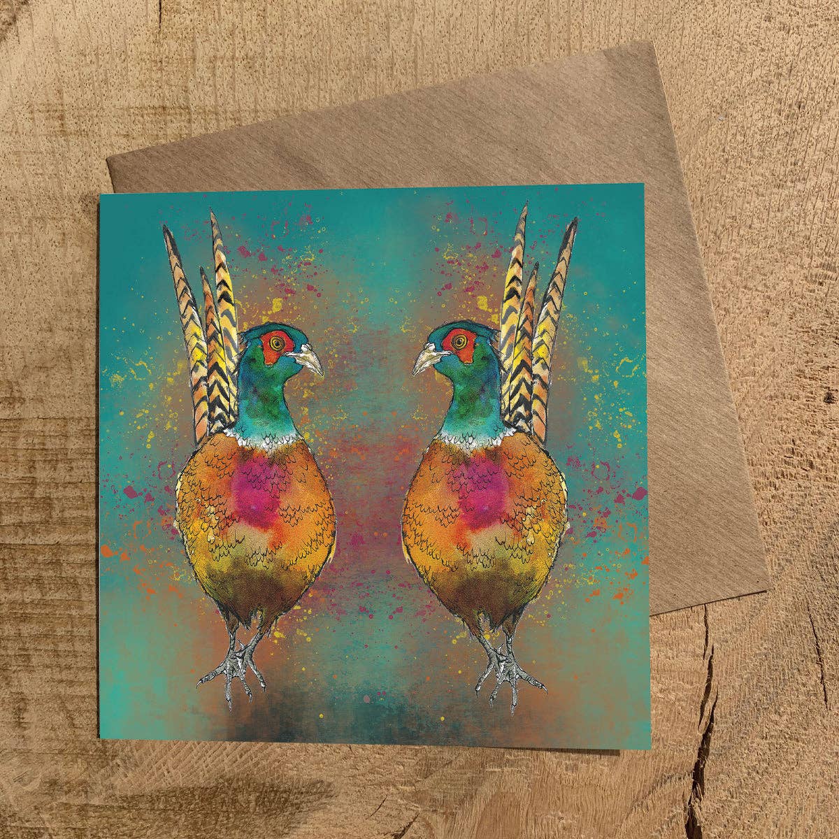 Dollyhotdogs – wholesale Everyday greeting card – Pheasant Greeting Card0