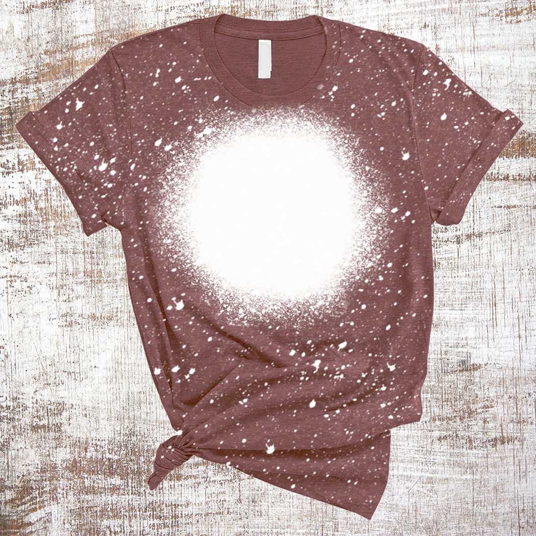 Sweet Tees - Wholesale Sublimation Blank T-Shirt - Women's - Sublimation Blank Shirts BLANK Bleached Tee Shirts Circle2