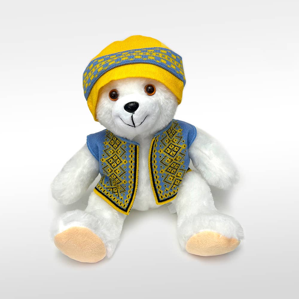 Ukrainian Present - Wholesale Stuffed/plush toy – Kids & baby - White polar bear Ukrainian gift