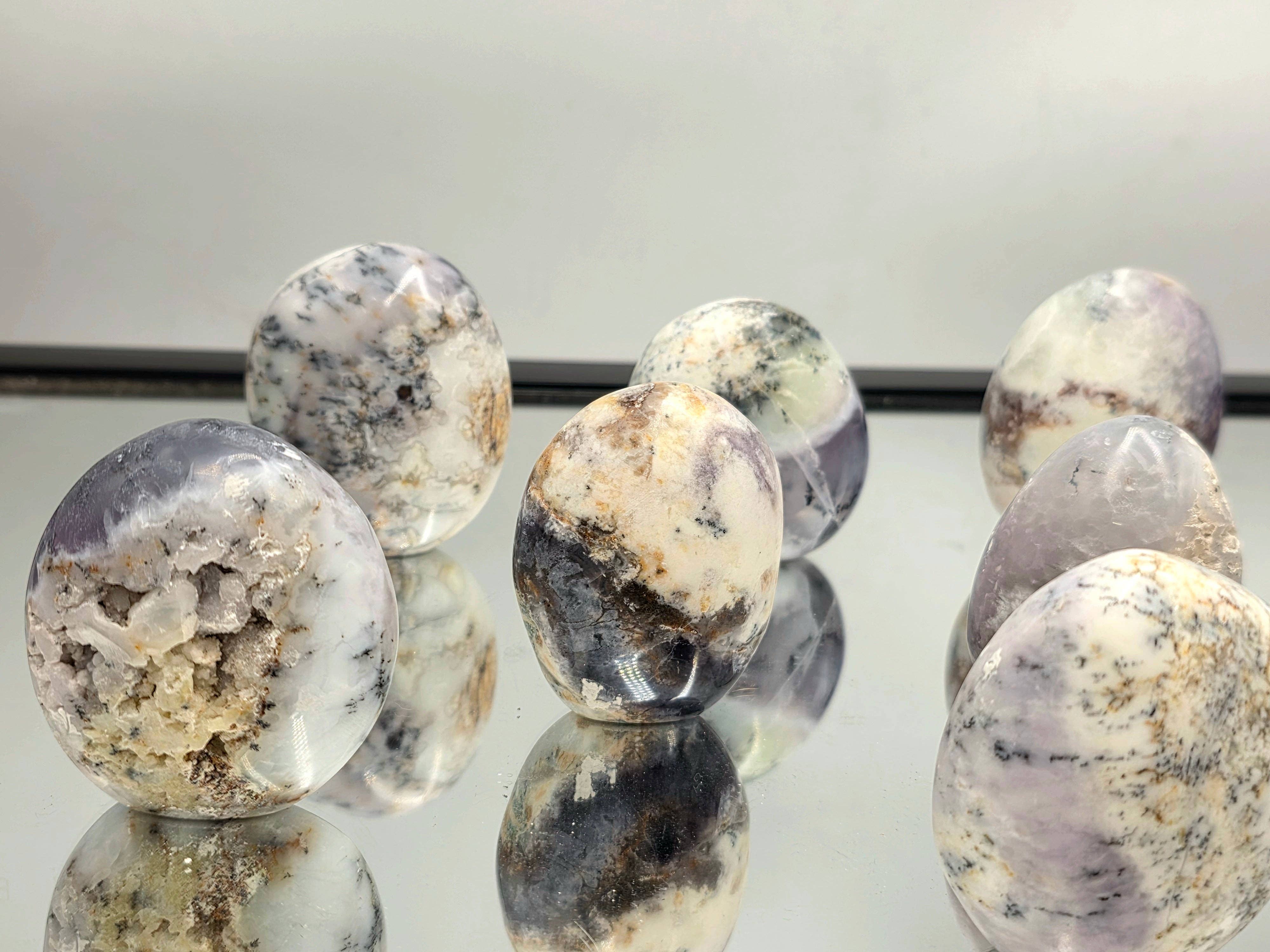 Distinction Crystals - Wholesale Spiritual Stone/Crystal - Small Violet Merlinite Opal Crystal Freeforms3