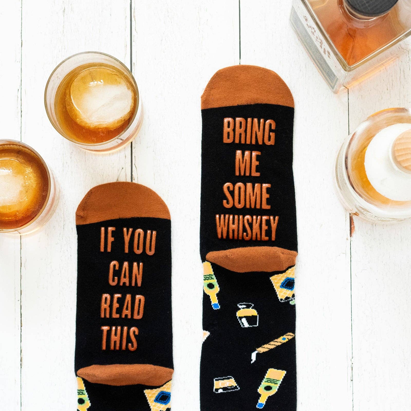 Lavley - Vente Chaussettes – unisexe - Chaussettes « Bring Me Some Whiskey »5