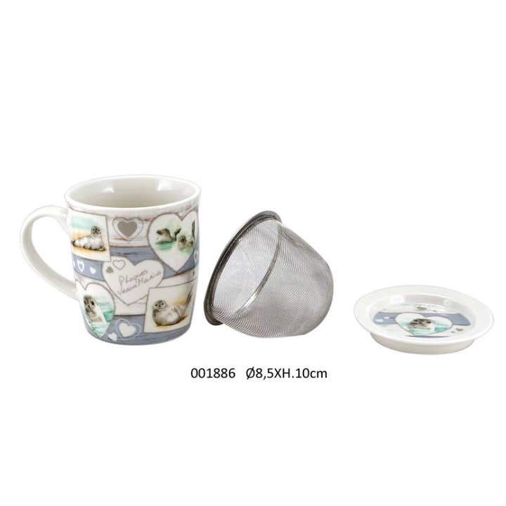 DS Tea Set 'Phoca' Ø8.5 X H.10 cm/325 ml for wholesale by Faye