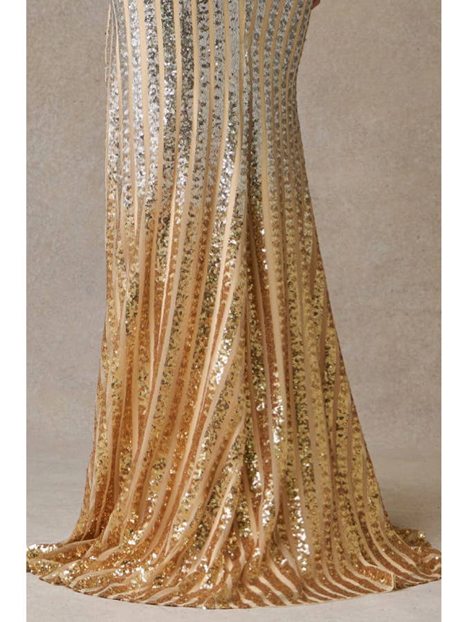 SILVER NUDE Sleeveless Illusion Sweetheart Embellished Sheath Dress for wholesale on Faire6