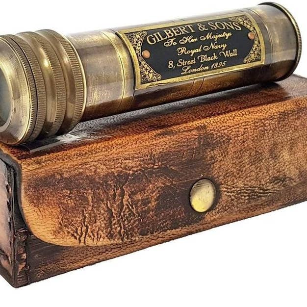 DDecorStore - Wholesale Decorative Tabletop Object - Brass Kaleidoscope, Handmade Kaleidoscope,