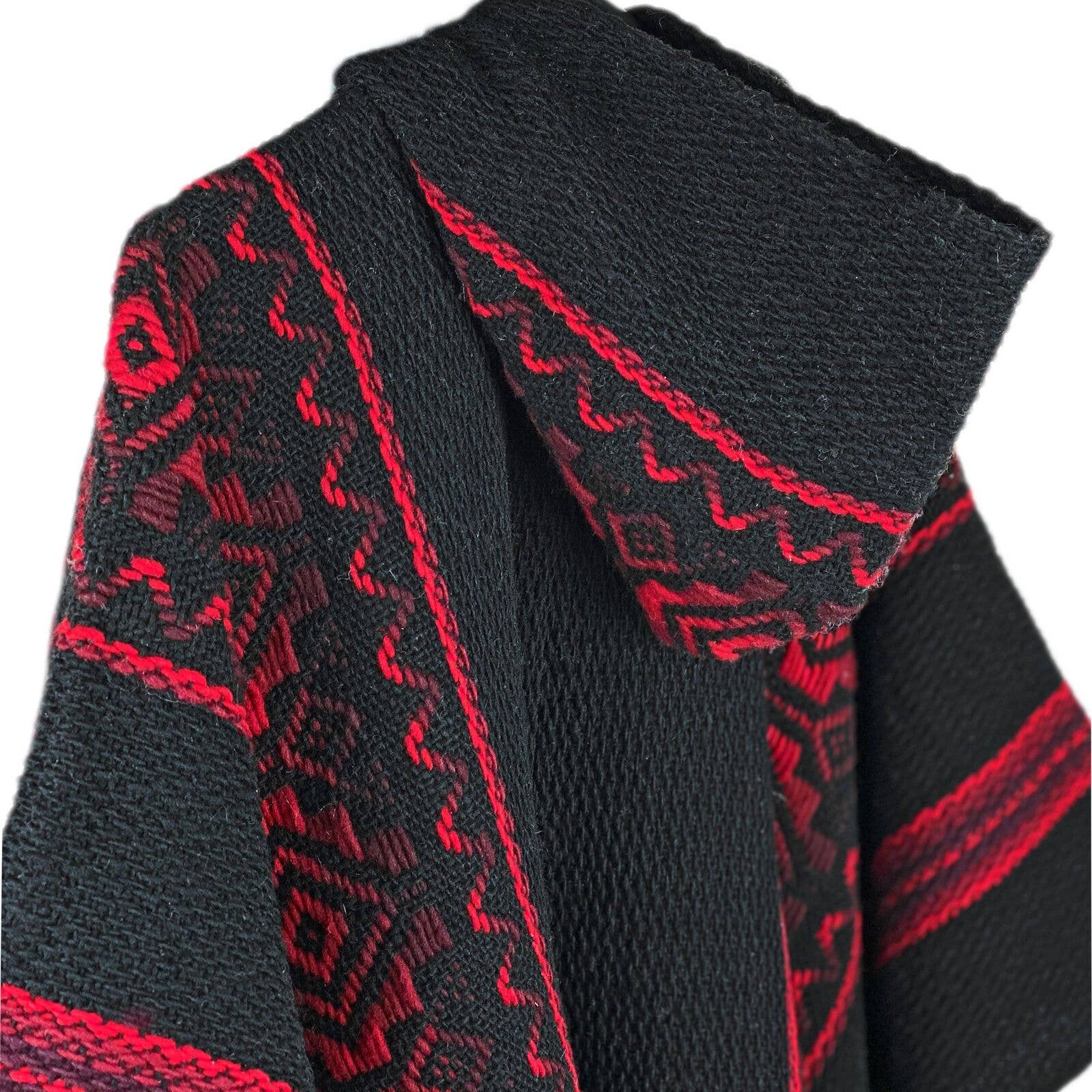 ECUALAMA – wholesale Poncho - Unisex – Llama ull Unisex Sydamerikanska Handvävd Hooded Poncho2