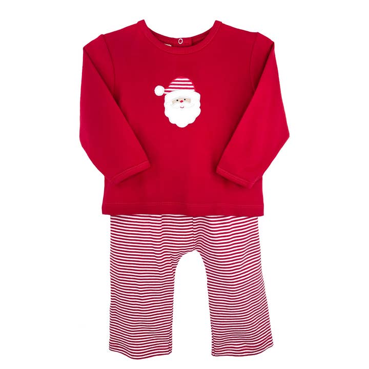 Petit Ami & Zubels - Wholesale Top & Pant Set - Baby - Santa Knit Top and Pant Set