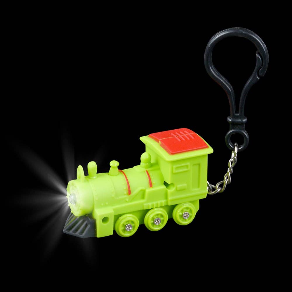 La Luna Bella - Toys - Wholesale Light-Up Toy - Kids & Baby - 2" LIGHT-UP TRAIN BACK PACK CLIP WITH SOUND - LLB Toys4