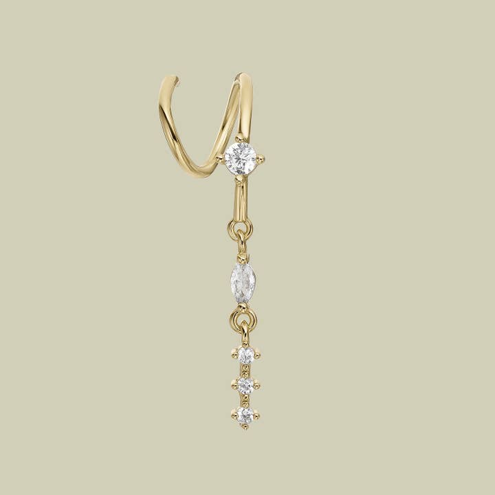 PENDENTE PIERCING GOLD TREVI por atacado de EarCandy Jewelry