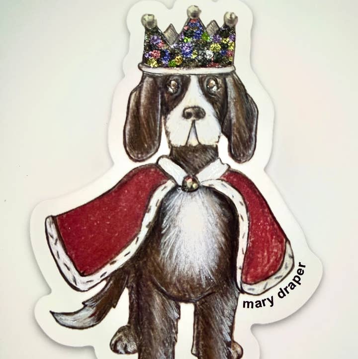 mary draper design - Wholesale Sticker - King Dog sticker1