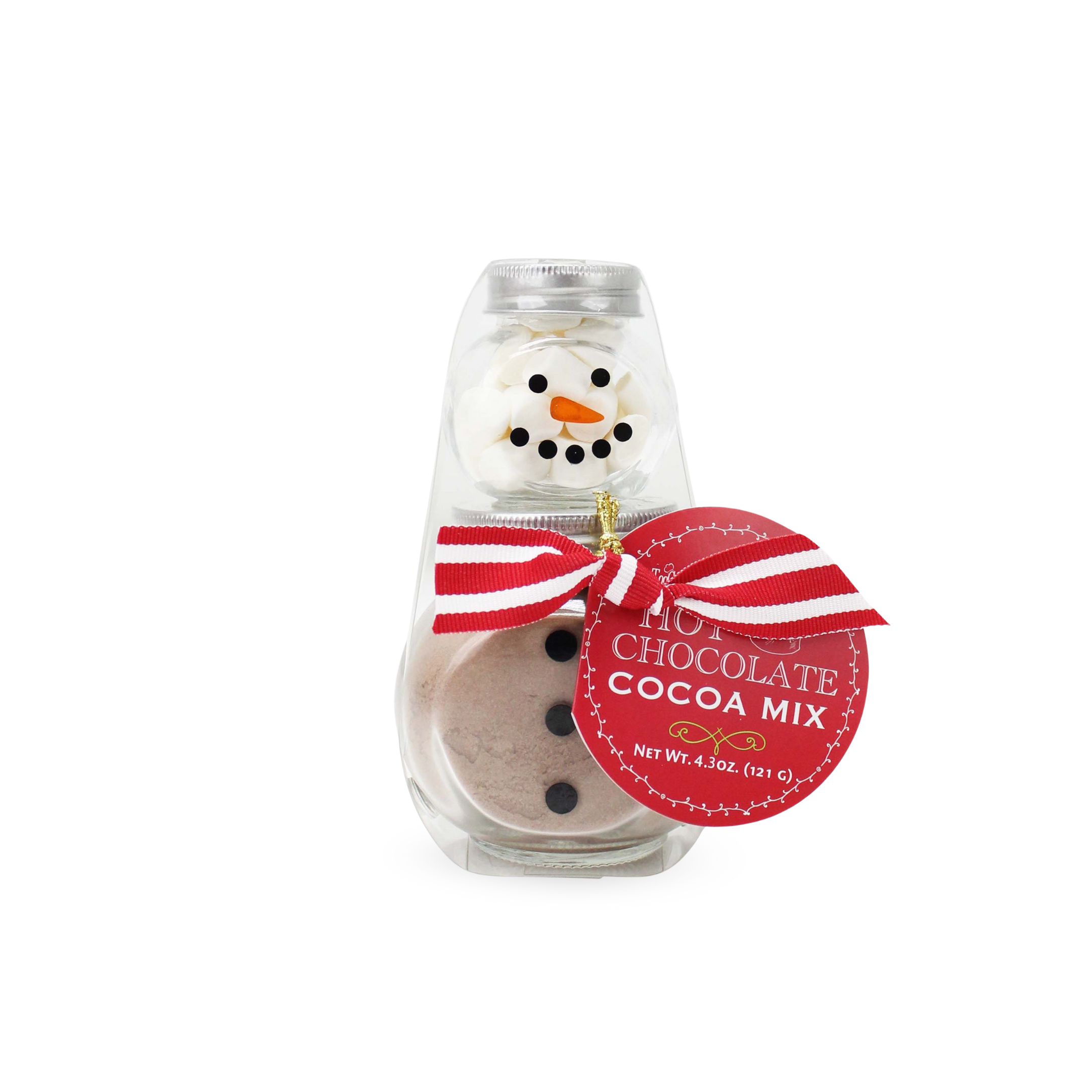 Too Good Gourmet - Wholesale Hot Cocoa Mix/Kit - 2 Stack Glass Jar - Snowman Cocoa Set3