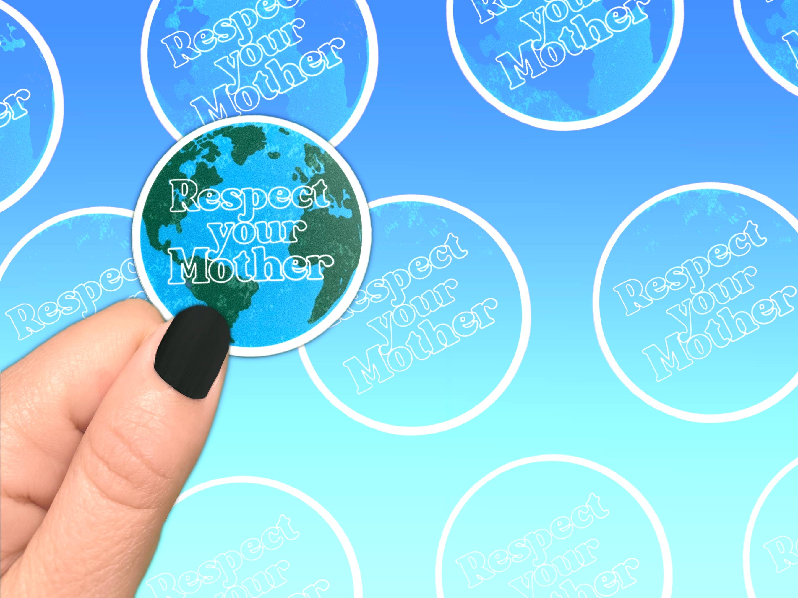 Bekkbe and Nono - Wholesale Sticker - STICKER Respect Your Mother (Earth) | Bottle Sticker2