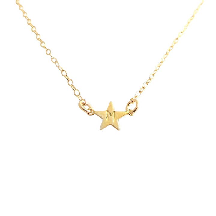 Stella Mini Star Initial Necklace for wholesale by Misuzi
