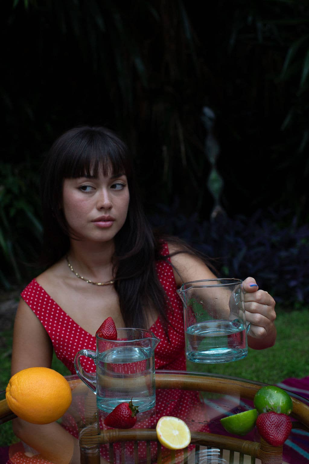 Voyage - Wholesale Carafe - Moroccan Crystal Blue Half Carafe7