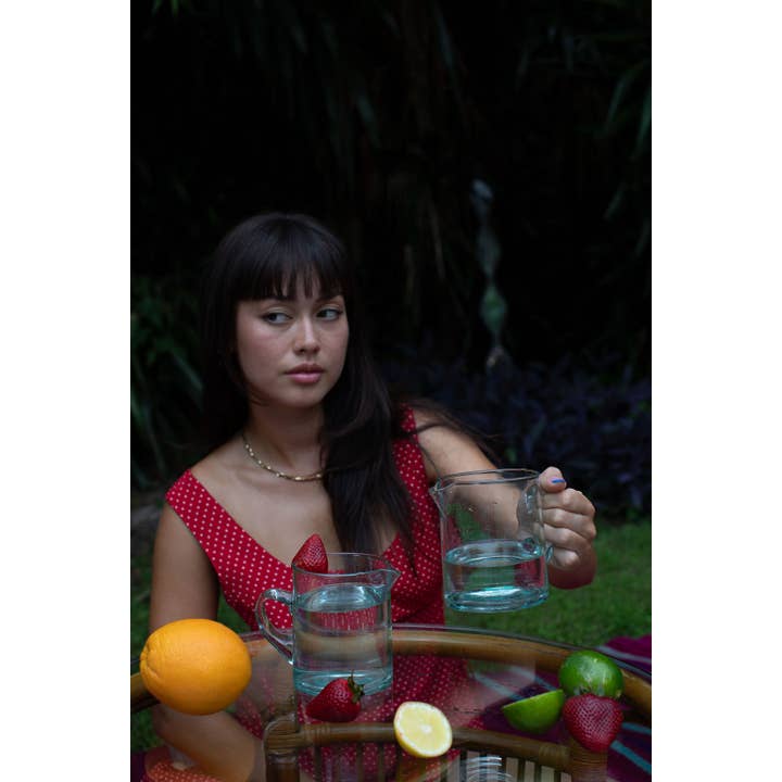 Voyage - Wholesale Carafe - Moroccan Crystal Blue Half Carafe7