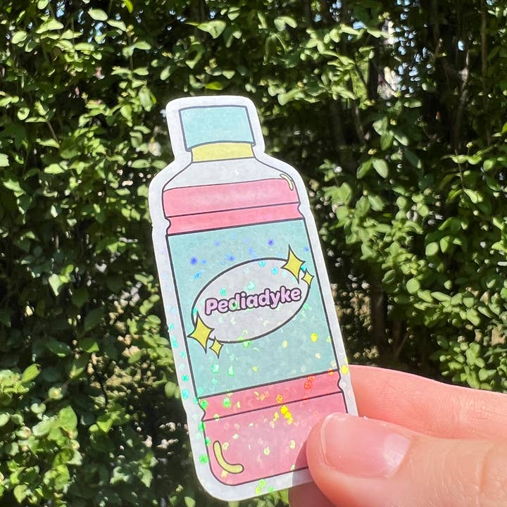 Kirby.cst - Wholesale Sticker - PediaDyke Pedialyte Glitter Sticker