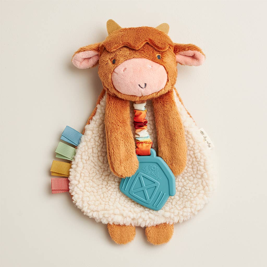 Itzy Ritzy - Wholesale Teether (Not Clip-On) - Baby - Highland Cow Itzy Friends Lovey™ Plush5