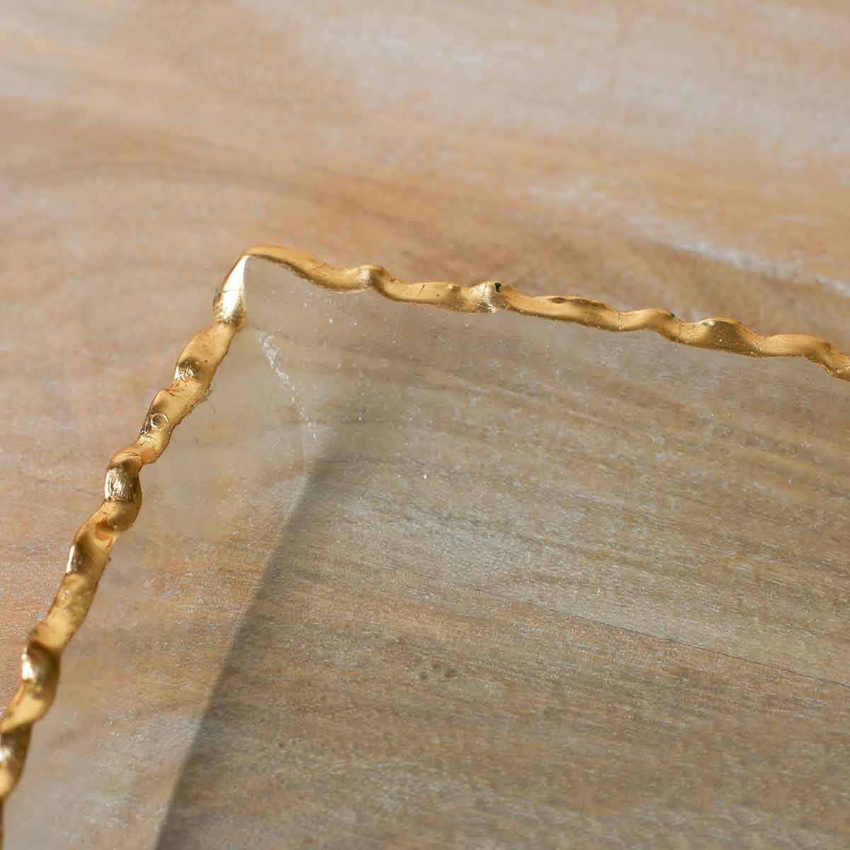 The Royal Standard – Engroshandel Serveringsbakke – Seward rektangel serveringsbakke klar/guld 11x7.753