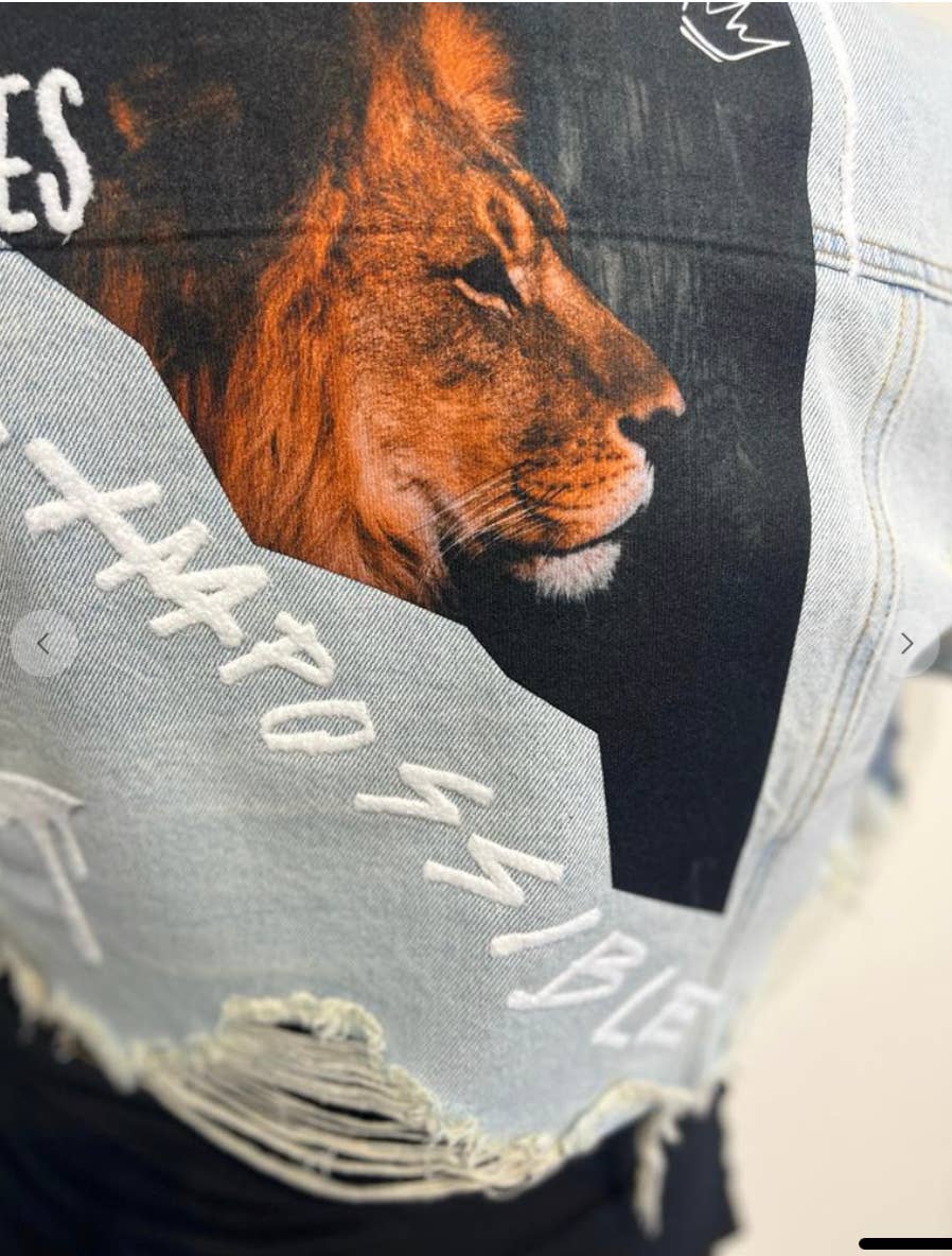 Denim Veste courte Impossible en vente sur Faire4