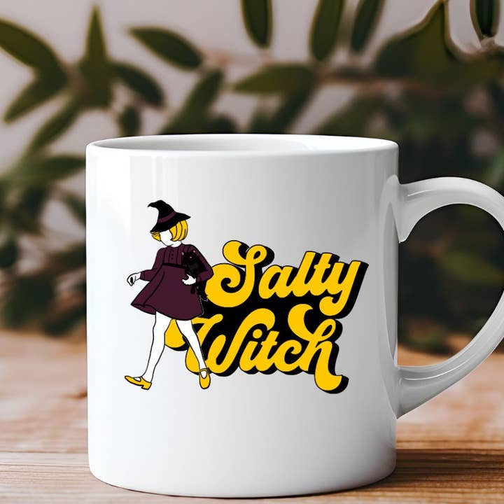 Salty Witch Funny 11 oz Coffee Mug for wholesale by Sister Ray