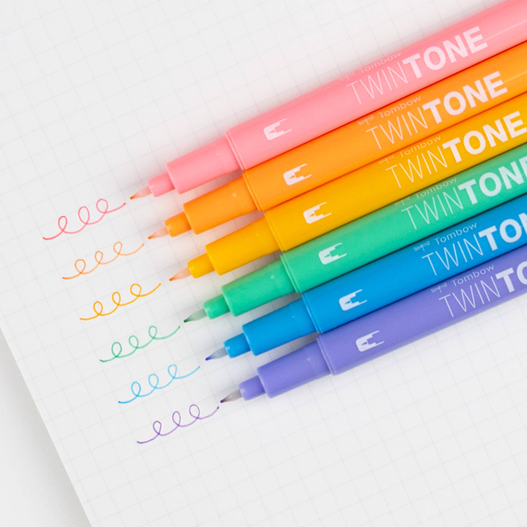 Tombow - Wholesale Marker - TwinTone Marker Set, 6-Pack Pastel3
