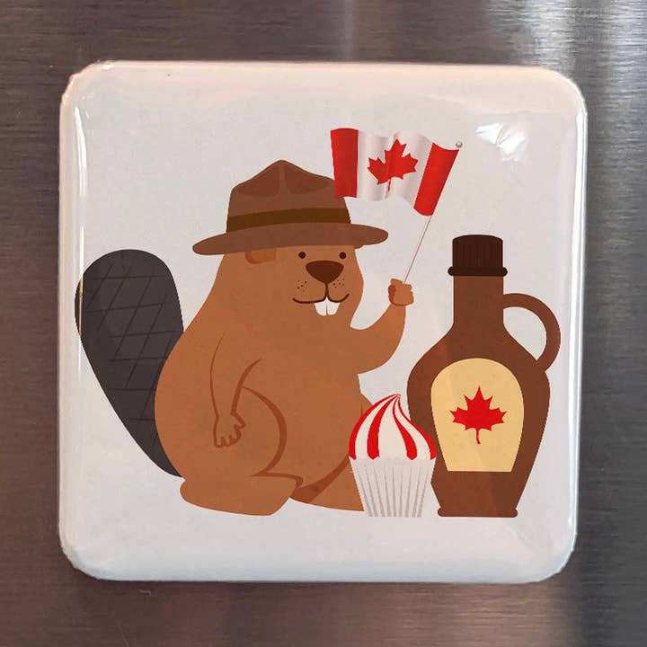 Bever met esdoornsiroop koelkastmagneet voor wholesale door PhiloPerse