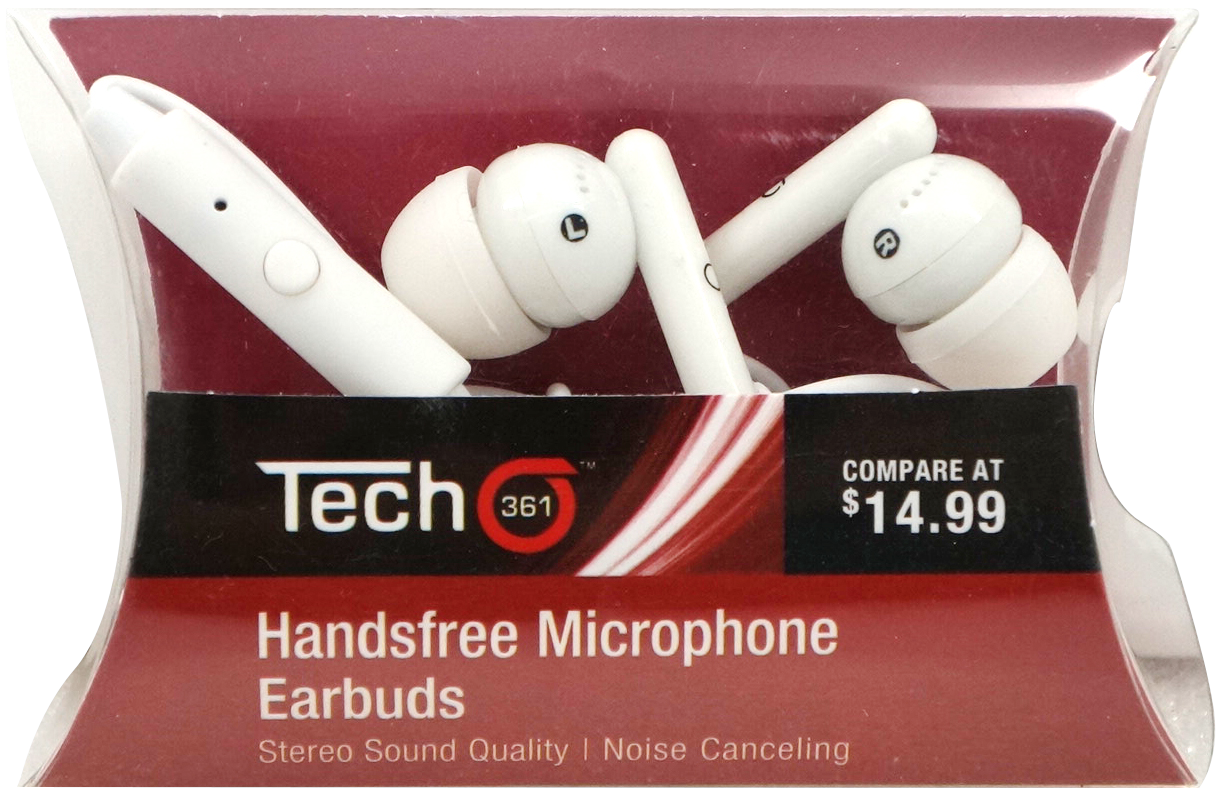 iTech361 - Wholesale Headphones - ESSENTIAL STEREO SOUND SMALL PACKAGED EARBUDS FITS 3.5MM1