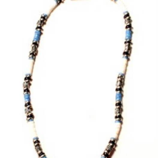 St. Louis Wholesale LLC - Wholesale Pendant/Charm Necklace - Natural Stone Necklace 18"- UNC Tarheels