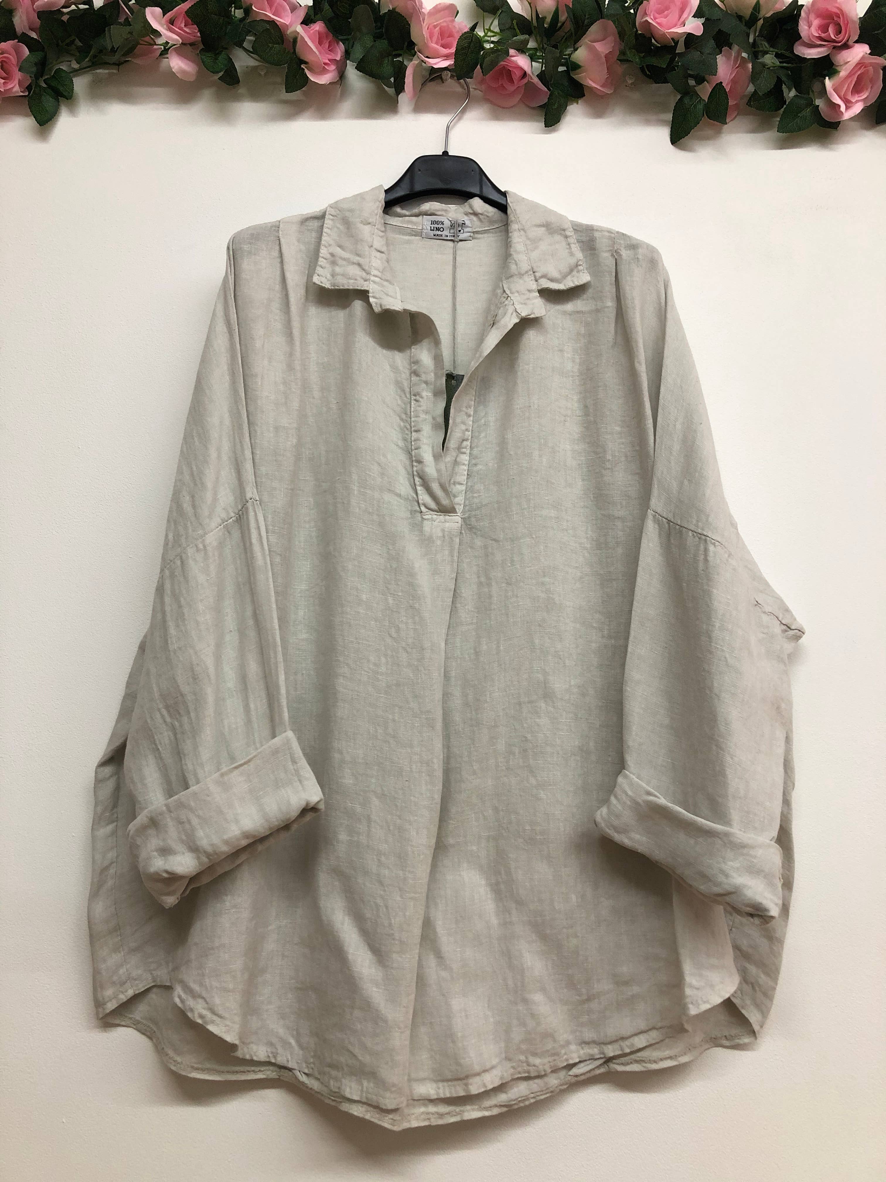 LINEN & COTTON HOUSE – Túnica - Mulher por atacado – CAMISA DE LINHO PARA MULHER 97188ROUPA PRIMAVERA VERÃO36