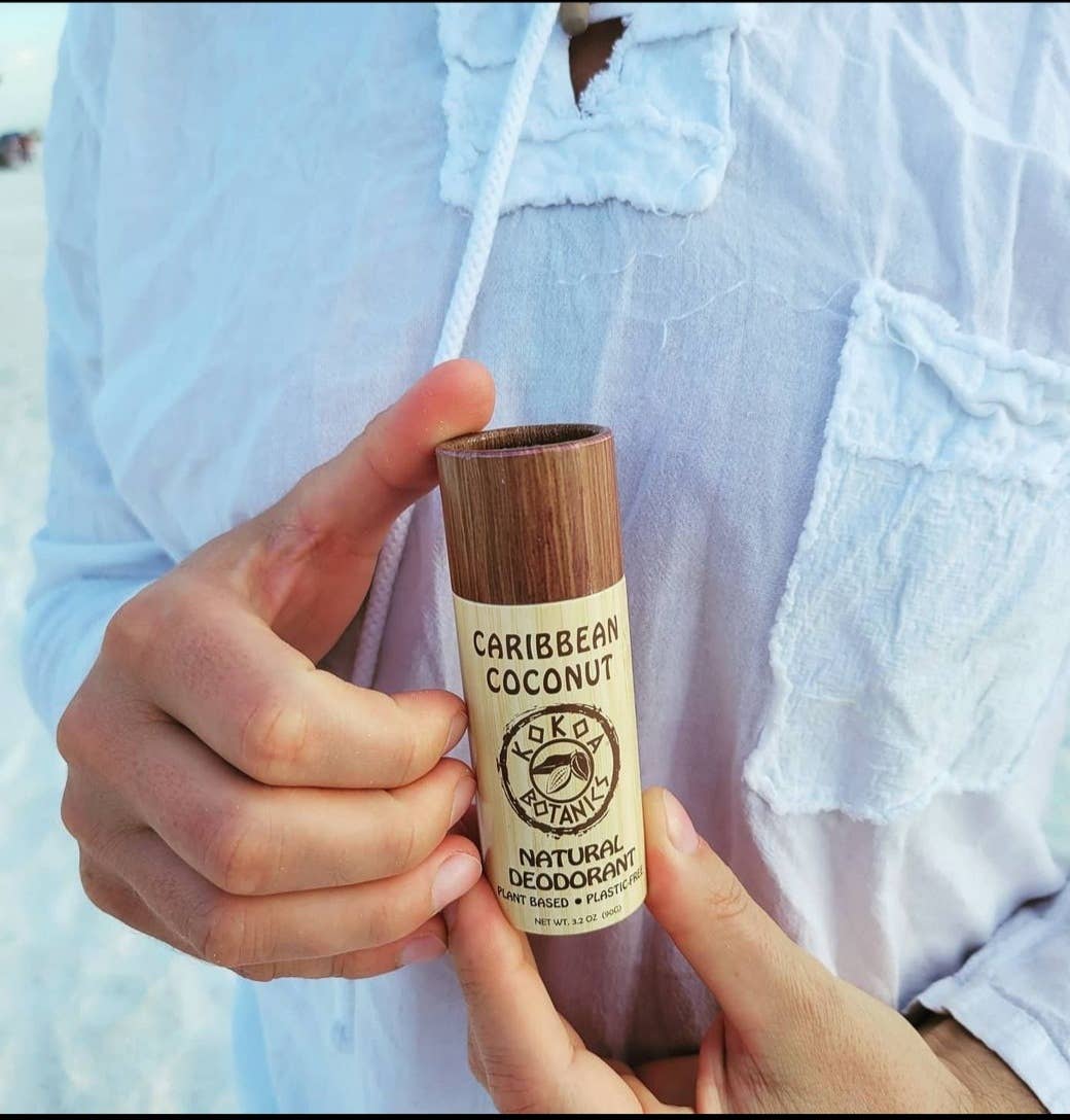 Kokoa Botanics - Wholesale Deodorant - Unisex - Detox Deodorant - Caribbean Coconut - Plastic-Free 3.2 oz2