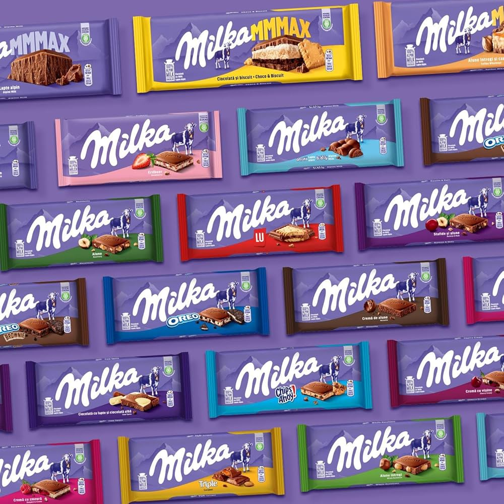 123bonbon - Wholesale Chocolate Bar - MILKA - Milk chocolate and puffed rice - 2 x 0.22 lb2
