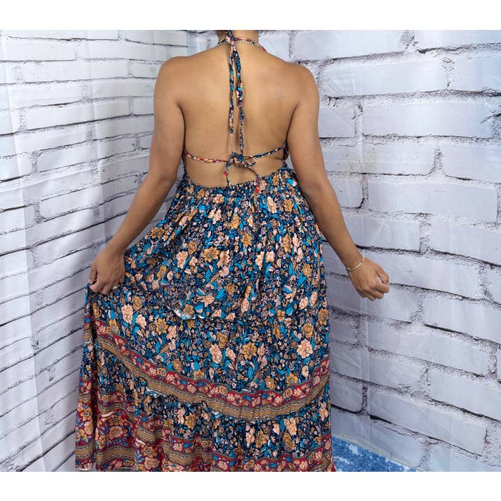 Foutaz - Wholesale Dress - Women's - Rayon Boho dress (case of mix colors)