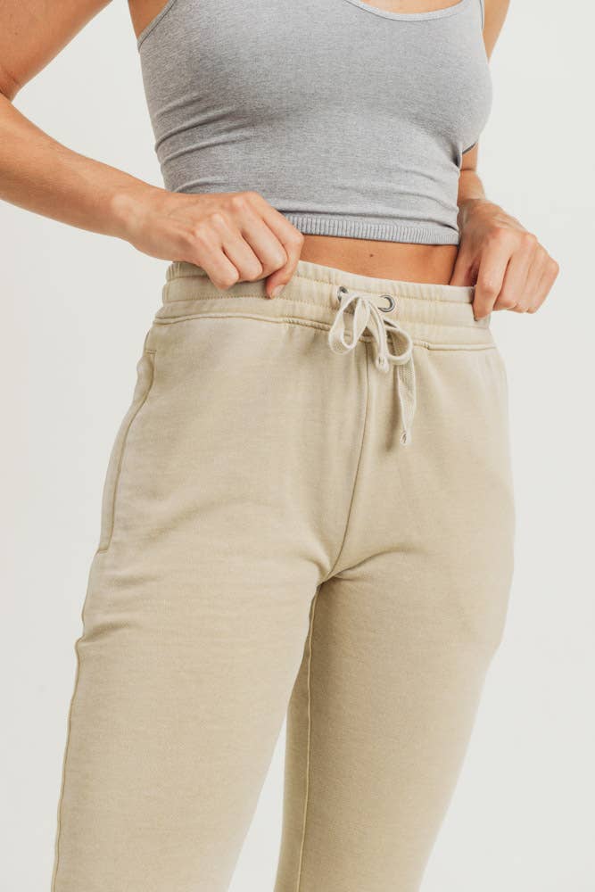 Mono B - Wholesale Athletic Sweatpants/Joggers - Women's - Skinny Fleece Joggers with Zippered Pockets3