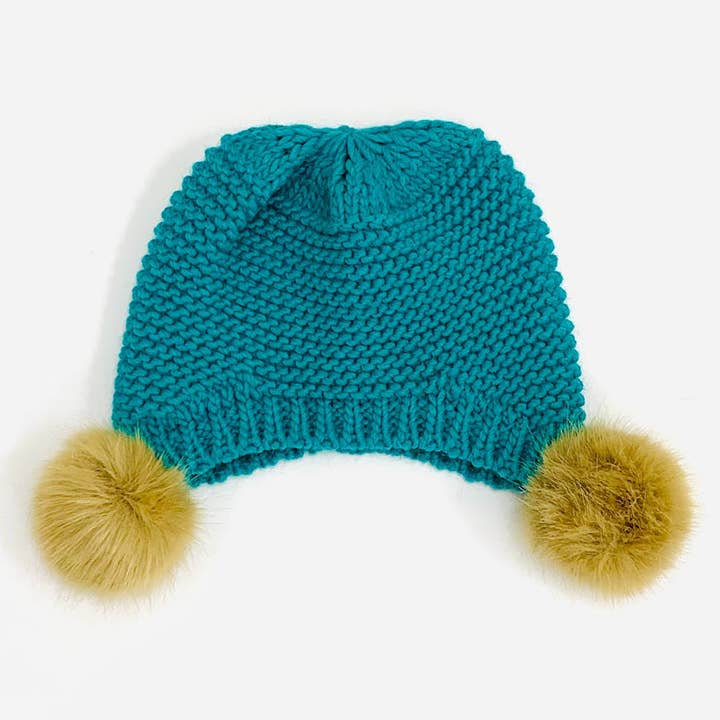 MILANO AMOUR - Wholesale Beanie - Women's - WINTER HAT CAPPELLO CUFFIA DOUBLE PON-PON7