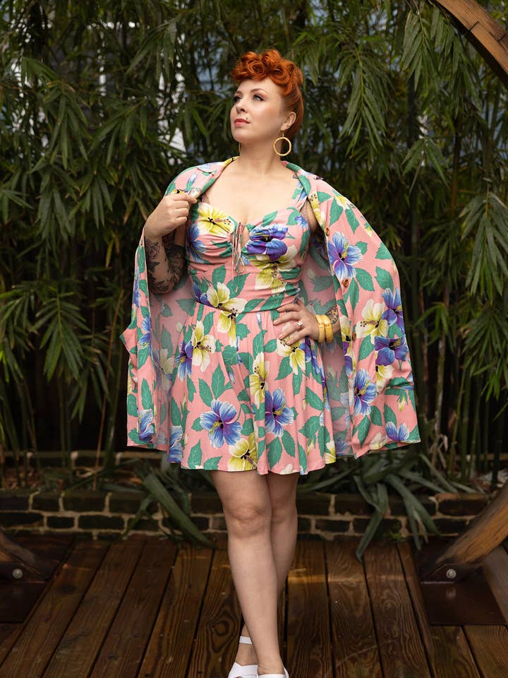 L'Amour Romper - Hibiscus for wholesale by TRASHY DIVA