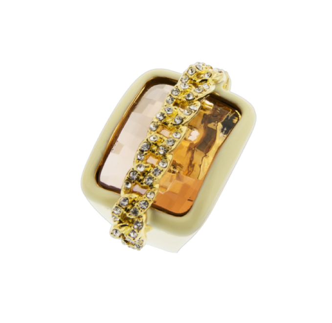 Jade & Julie – Großhandel Mehrsteinige Ringe – Kette' - M/ 54-55 - Doré0