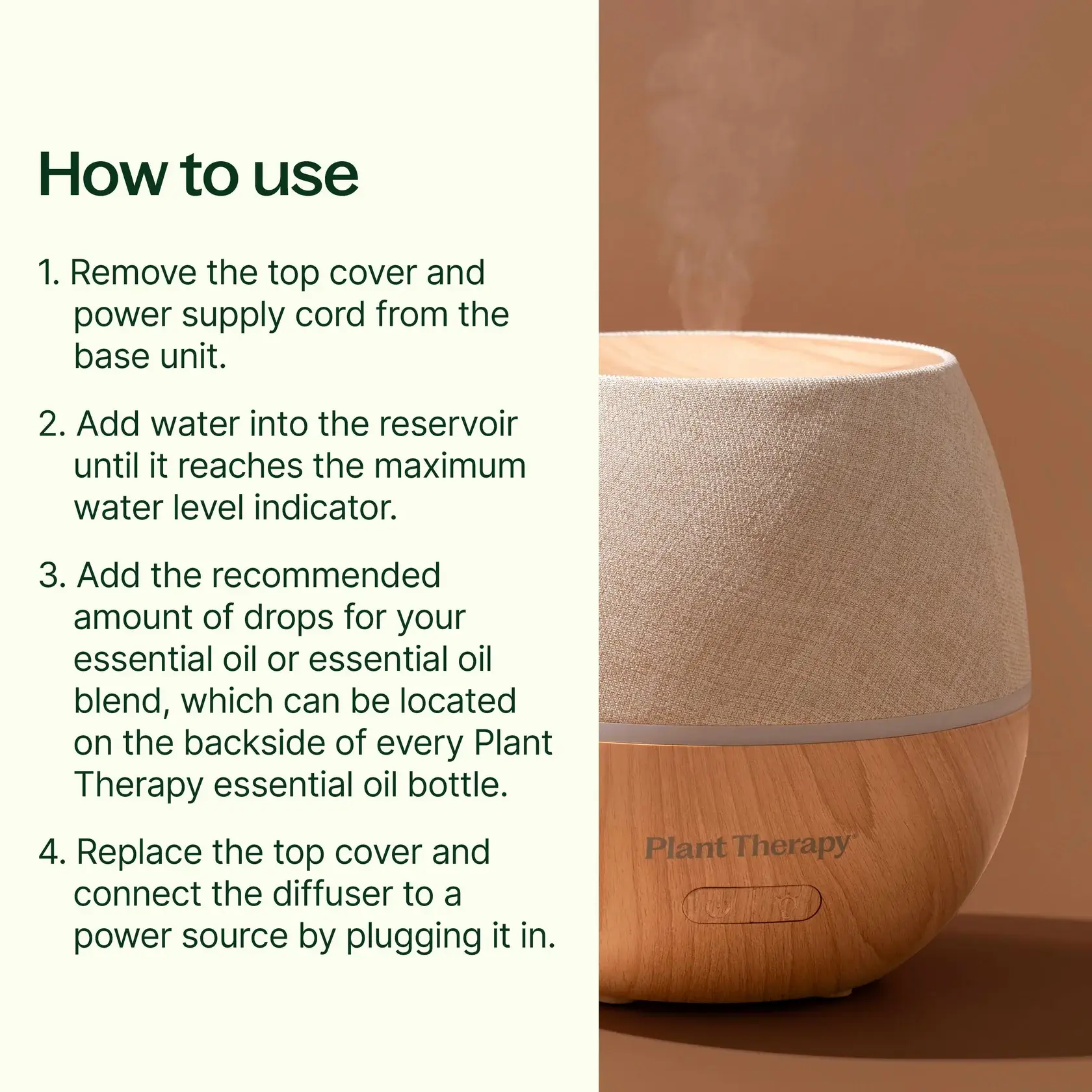 Plant Therapy - Wholesale Elektronische diffuser - Drift Linnen Diffuser5