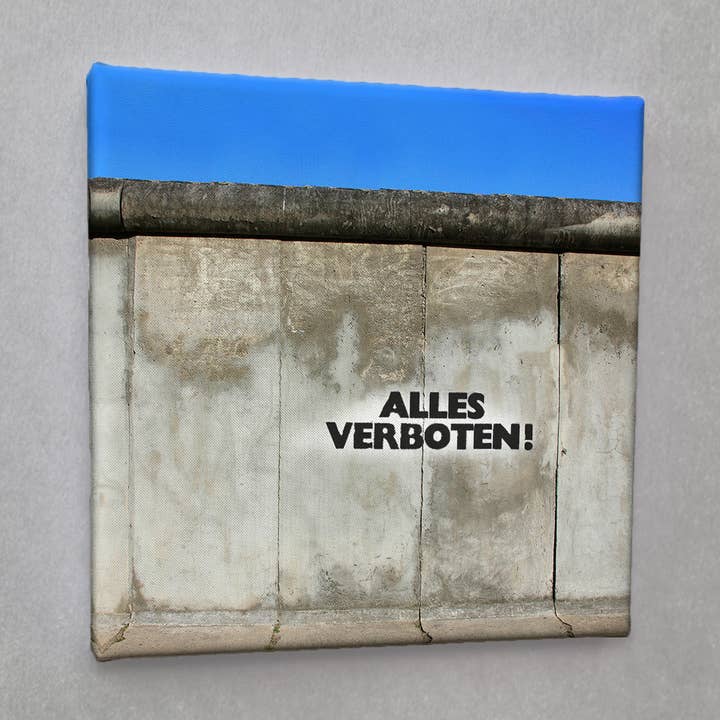 Arte de rua gravada em lona #00189 Mauerpark tudo proibido por atacado de Eicie