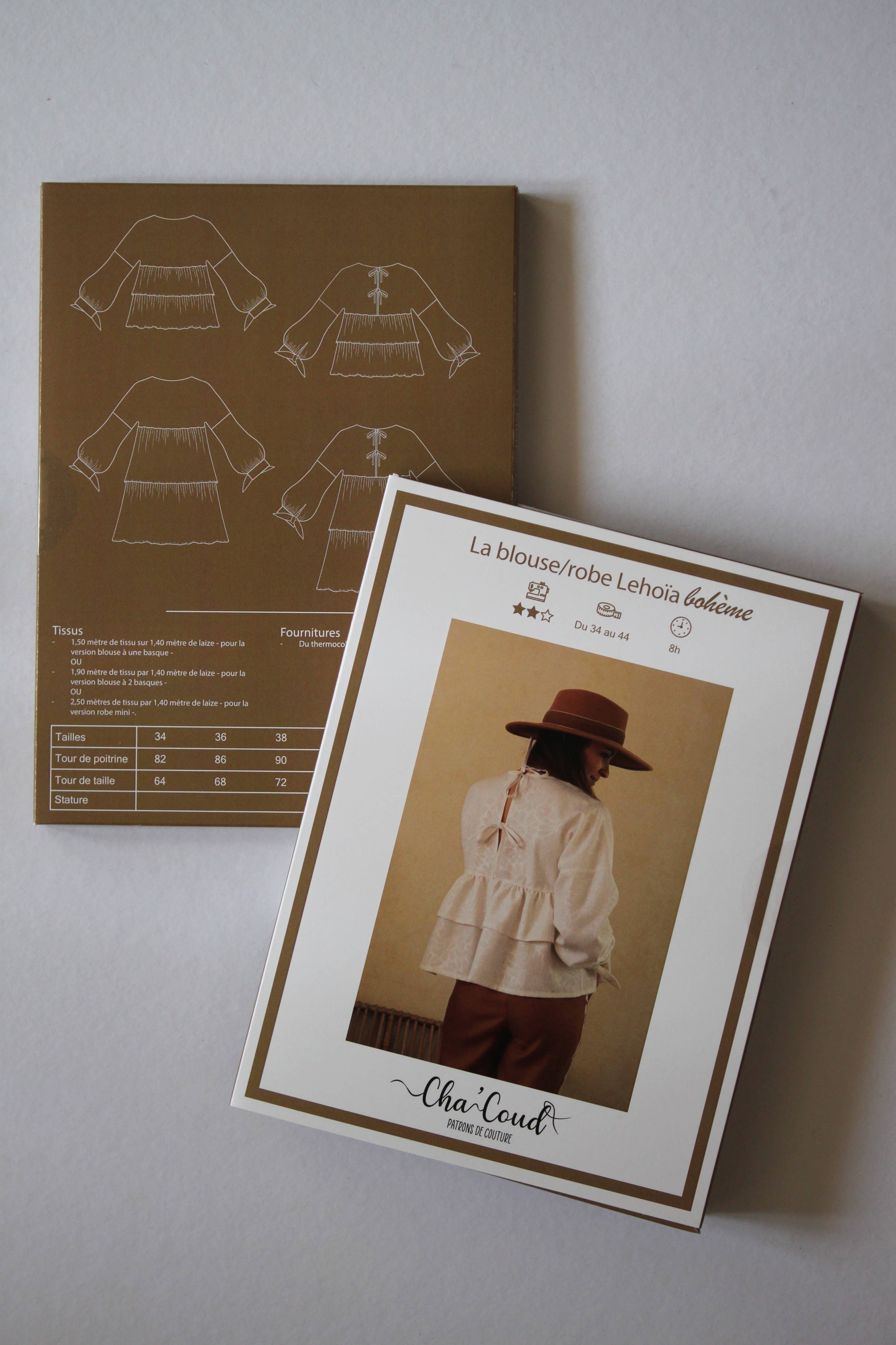 Cha' coud - Wholesale Craft Sewing Kit - Sewing pattern - Lehoïa dress & blouse4