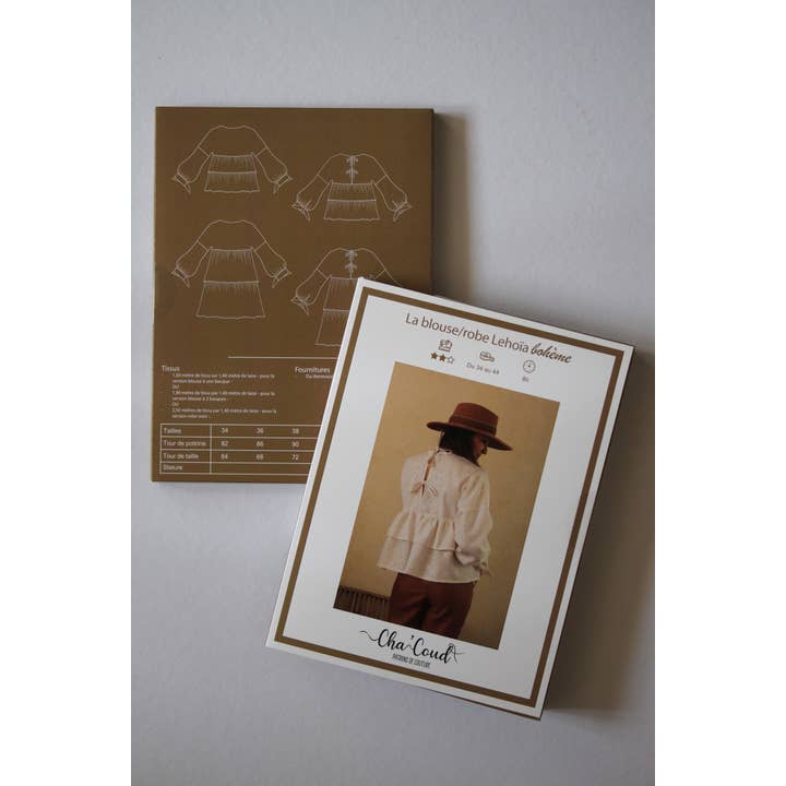 Cha' coud - Wholesale Craft Sewing Kit - Sewing pattern - Lehoïa dress & blouse4