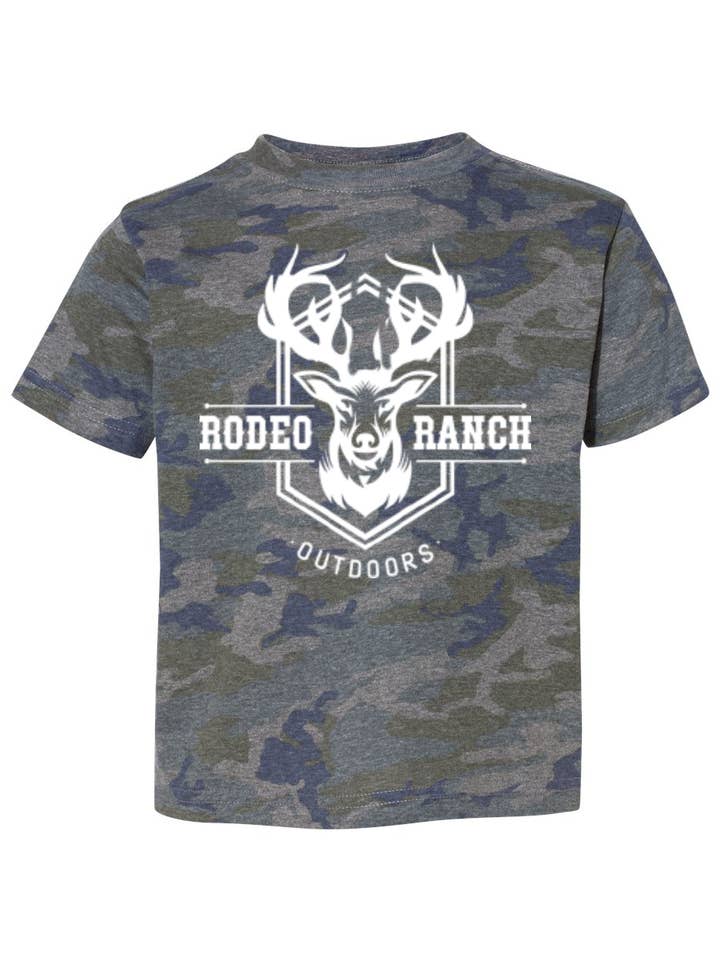 Rodeo Ranch Kids Outdoors Short Sleeve Shirt - Vintage Camo for wholesale by Rodeo Ranch