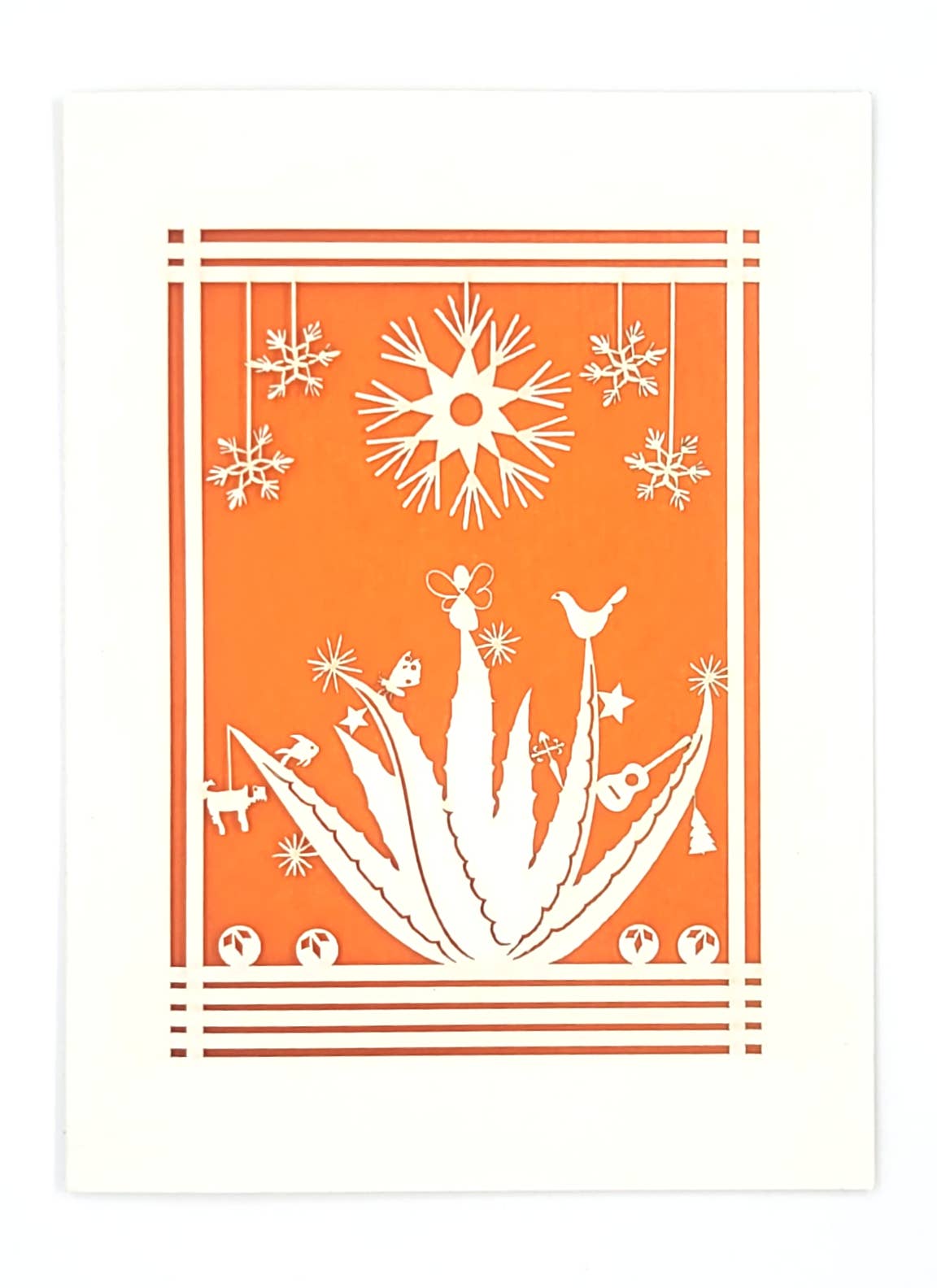 two hermanas - Wholesale Christmas Card - Agave Holiday Card - a fun twist on the Holidays - laser cut0