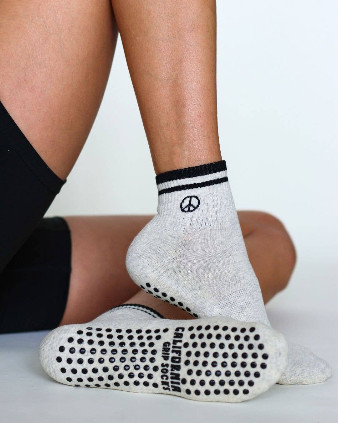 California Grip Socks - Vente Chaussettes – unisexe - Les chaussettes à prise courte avec signe de paix6