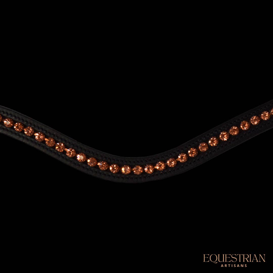 Equestrian Artisans - Wholesale Horseback Riding Gear - Rose Gold Browband1
